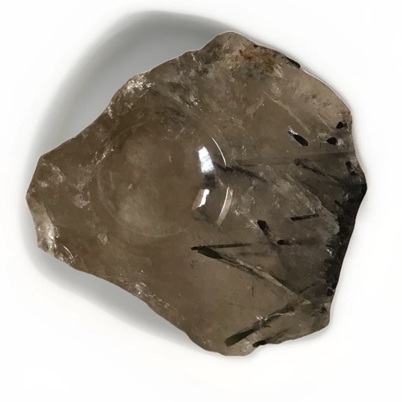 Vintage Tourmaline Natural Quartz Ashtray
